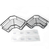 Stainless Steel Corner Shelf Organizer – Space-Saving & Durable (2 Pc)
