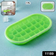 Oval Silicone Ice Cube Tray – Easy Release & Odor-Free Storage