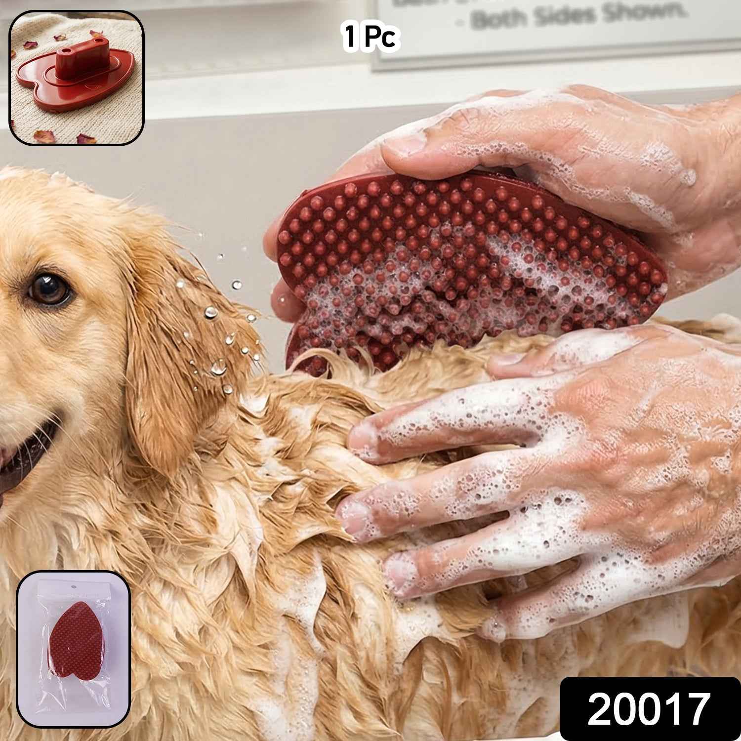 Pet Bath Brush – Soft Bristles for Gentle Grooming and Massage