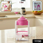 Manual Portable Pink Gola Maker – Hygienic Ice Slush Maker