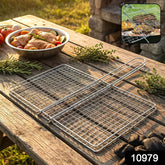 Heavy-Duty Stainless Steel BBQ Grill Basket Ð Long Handle & Durable Construction