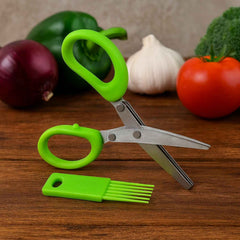 3-Blade Kitchen Scissors – Efficient Herb & Vegetable Chopper