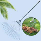Adjustable Garden Rake – Telescopic Steel for Lawn Cleanup | Indo Glow