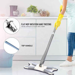 Hands-Free Mop – X-Shape Microfiber Squeeze | Storenzo