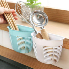 Hanging Plastic Storage Basket – Wall Mounted Organizer | Bathora