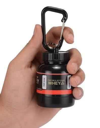 Mini protein holder keychain