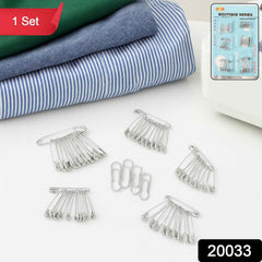Metal Safety Pin Set – Durable Multipurpose Tailoring & Repair Kit