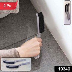 Corner Cleaning Brush – Long Handle Stiff Bristle Set (2 Pc)