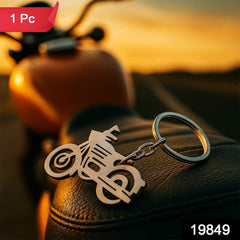 Motorcycle Keychain – Durable Metal Silhouette for Indian Riders