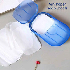 Travel Paper Soap Sheets – 20 Dissolvable Sheets in Mini Box | VelvetBubbles