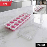 Plastic Ice Cube Tray Ð Durable with Lid for Easy Freezing