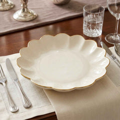 Lotus Flower Decorative Serving Tray Ð Elegant Snack & Dry Fruit Platter