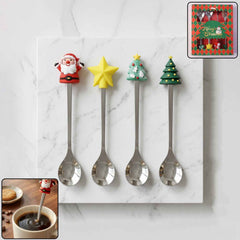 Golden Cartoon Spoon Set Ð Stylish & Durable Tableware for All