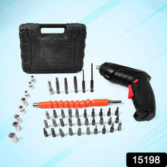 Cordless Electric Screwdriver – 48-Pc Bit Set & LED | BoltForce