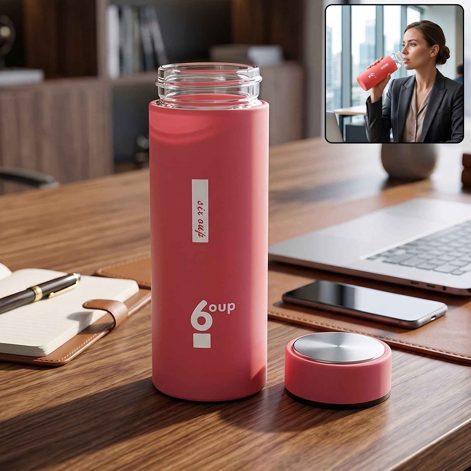 Glass Water Bottle Ð Leak-Proof & Eco-Friendly Design