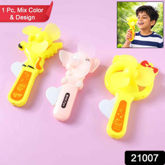 Hand Press Mini Fan Toy – Portable Cartoon Cooling for Kids