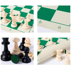 Portable Chess Set – Big, Foldable, Travel-Friendly Vinyl Board