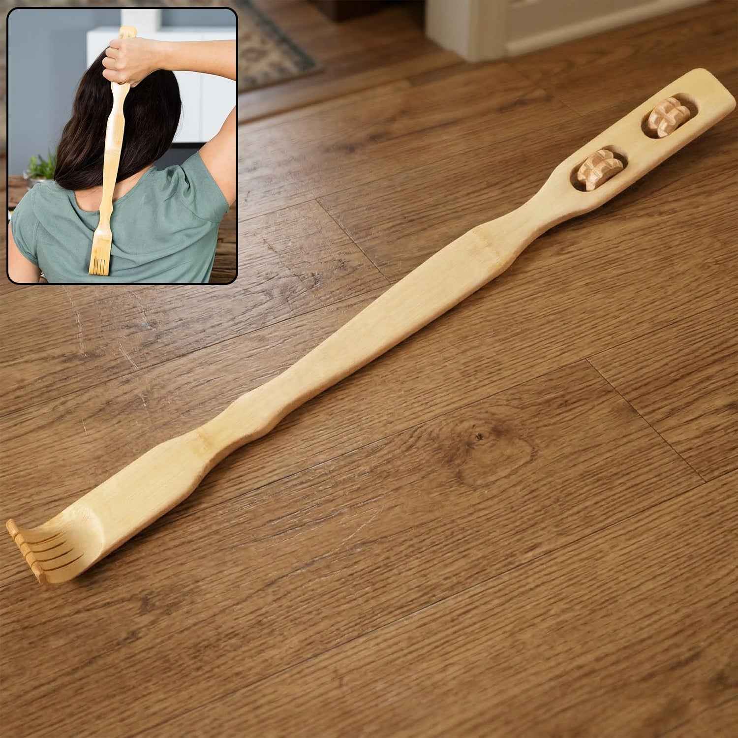 Wooden Back Massager Stick – Effective Muscle & Stress Relief