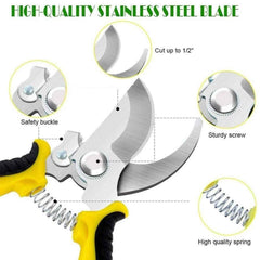 Heavy Duty Garden Pruning Shears Ð Sharp Stainless Steel Blades for Precise Cutting