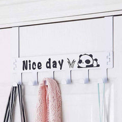 Over Door Hook Hanger Rack – Heavy-Duty 6-Hook Organizer