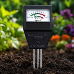 2 in 1 Soil Meter Ð Accurate pH & Fertility Testing for Gardens