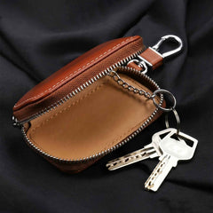 Leather Car Key Case Ð Compact & Stylish with Secure Closure