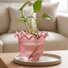 Decorative Ruffled Flower Pot Planter Vase Ð Versatile Home Decor