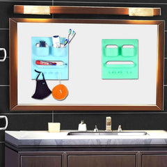 Soap Dish with Toothbrush Holder – Unbreakable Plastic | VelvetBubbles