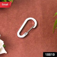 Small Snap Hook Clasps Loop Belt – Durable Steel Keychain Clip