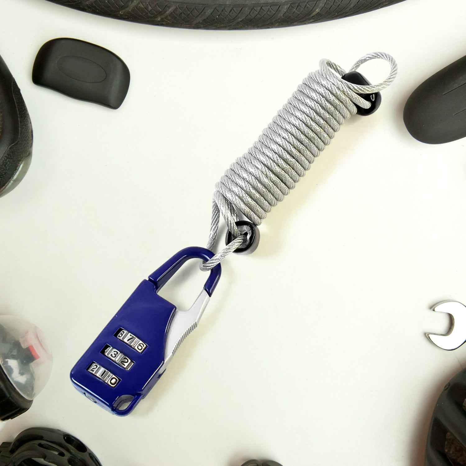 3-Digit Combination Anti-Theft Padlock – Keyless Security & Built-In Wire