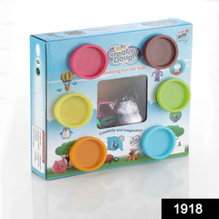 Non-Toxic Play Dough – 50 Clay Moulds & 5 Colors (Pack of 6) | Aditi