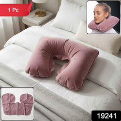 Portable travel neck pillow in assorted colors