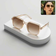 Square Retro Sunglasses Ð Trendy Oversized Gradient Tinted Eyewear