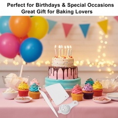 Silicone Cake Decorating Kit – 3-Piece Set | Bake & Dwell