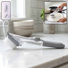 Refillable Soap Dispensing Dish Scrub Brush Ð Effortless & Hygienic Cleaning