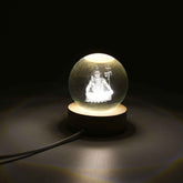 3D Crystal Ball Lamp – Unique Home Decor Night Light |