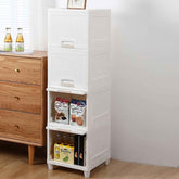 Foldable Storage Cabinet – 4-Layer Plastic Drawers | Velvet Organizers