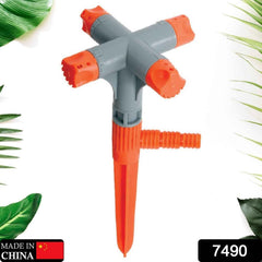 Garden Sprinkler – 360° Rotating Adjustable 4-Arm | Grow Garden Tools