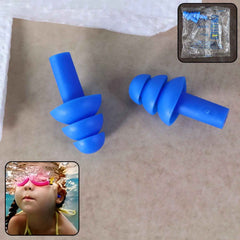 Swimming Ear Plugs – Reusable Waterproof Silicone Comfort