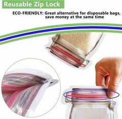 Jar-Shaped Stand-Up Pouch (3-Pack) – Airtight Storage | Tidy Table