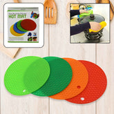 Silicone Hot Pot Mat Set – Heat-Resistant Kitchen Trivets | Bake & Dwell