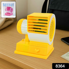 Mini Dual-Blade USB Table Fan – Portable Cooling with Fragrance Tray