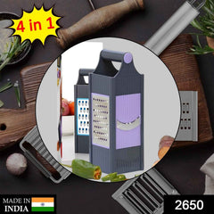 Vegetable Slicer Grater – 4-in-1 Stainless Steel Blades | Quickslice