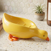 Kids Duck-Shaped Soap Holder Ð Fun & Waterproof Bathroom Accessory