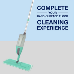 Spray Mop – 360° Rotating Head, Washable Pad | Velvet Wipe