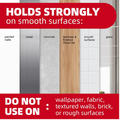 Adhesive screw hook with a clear sticky backing, demonstrating ease of wall mounting.