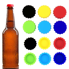 Silicone Bottle Caps – 6-Pack Reusable Soda & Beer Seals | Siplix