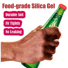 Silicone Bottle Caps – 6-Pack Reusable Soda & Beer Seals | Siplix