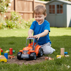 Friction Powered Tractor Toy – Durable Kids Farm Vehicle Play