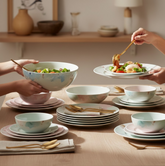 32-Piece Dinner Set – Premium Plastic, Microwave Safe | NG
